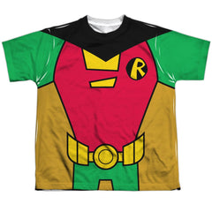 Teen Titans Go Robin Uniform Youth Regular Fit Poly Short-Sleeve T-Shirt