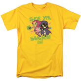 Teen Titans Go See Ya Men's 18/1 Cotton Short-Sleeve T-Shirt