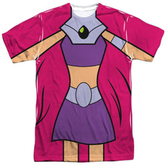 Teen Titans Go Starfire Uniform Men's Regular Fit Polyester Short-Sleeve T-Shirt