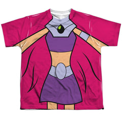 Teen Titans Go Starfire Uniform Youth Regular Fit Poly Short-Sleeve T-Shirt