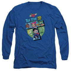 Teen Titans Go T Men's 18/1 Cotton Long-Sleeve T-Shirt