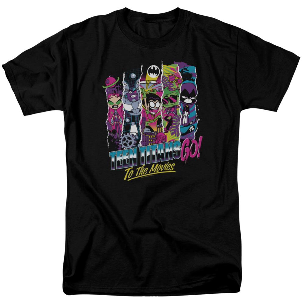 Teen Titans Go To The Movies To The Movies Men's 18/1 Cotton Short-Sleeve T-Shirt