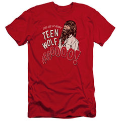 Teen Wolf Animal Men's Ultra-Soft 30/1 Cotton Slim Short-Sleeve T-Shirt