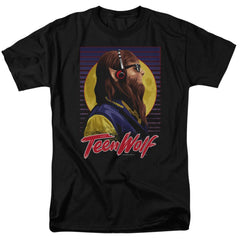 Teen Wolf Headphone Wolf Men's 18/1 Cotton Short-Sleeve T-Shirt