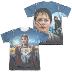 Teen Wolf Poster Sub (Front/Back Print) Men's Regular Fit Poly Cotton Short-Sleeve T-Shirt