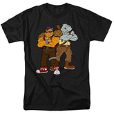 Teenage Mutant Ninja Turtles Bebop And Rocksteady Men's 18/1 Cotton Short-Sleeve T-Shirt