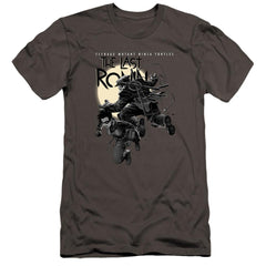 Teenage Mutant Ninja Turtles Casey Marie Jones Leaping Men's Ultra-Soft 30/1 Cotton Slim Short-Sleeve T-Shirt