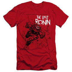 Teenage Mutant Ninja Turtles Charging Ronin Men's Ultra-Soft 30/1 Cotton Slim Short-Sleeve T-Shirt