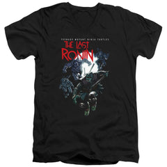 Teenage Mutant Ninja Turtles Four Turtles Leap Men's 30/1 Cotton Slim V-Neck T-Shirt