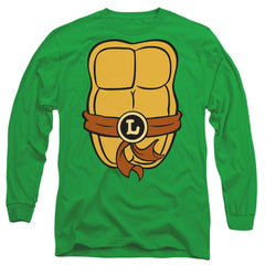 Teenage Mutant Ninja Turtles Leonardo Chest Men's 18/1 Cotton Long-Sleeve T-Shirt