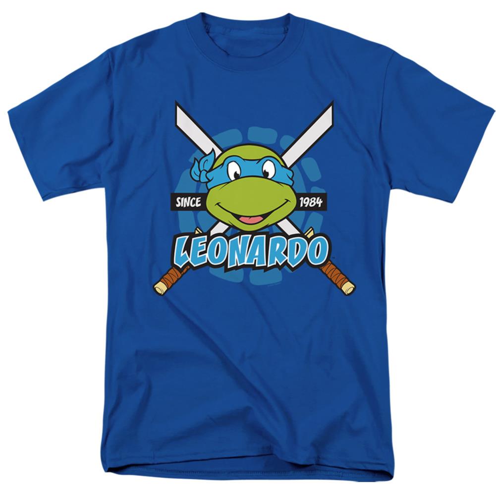 Teenage Mutant Ninja Turtles Leonardo Since 1984 Men's 18/1 Cotton Short-Sleeve T-Shirt