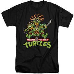Teenage Mutant Ninja Turtles Manga Turtles Men's 18/1 Tall Cotton Short-Sleeve T-Shirt