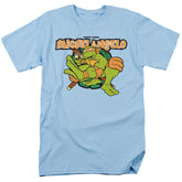 Teenage Mutant Ninja Turtles Party Dude Michelangelo Men's 18/1 Cotton Short-Sleeve T-Shirt