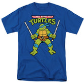 Teenage Mutant Ninja Turtles Retro Leo Men's 18/1 Cotton Short-Sleeve T-Shirt