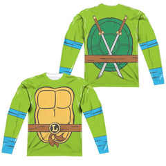 Teenage Mutant Ninja Turtles Tmnt Leonardo Costume Men's Regular Fit Polyester Long-Sleeve T-Shirt
