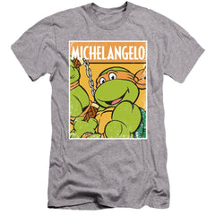 Teenage Mutant Ninja Turtles Tmnt Mikey Men's Ultra-Soft 30/1 Cotton Slim Short-Sleeve T-Shirt