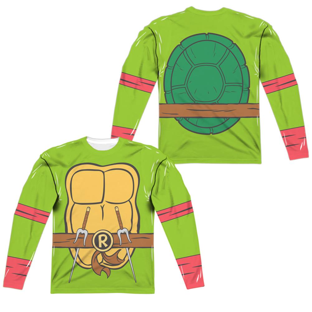 Teenage Mutant Ninja Turtles Tmnt Raphael Costume Men's Regular Fit Polyester Long-Sleeve T-Shirt