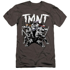 Teenage Mutant Ninja Turtles Tmnt Team Men's Ultra-Soft 30/1 Cotton Slim Short-Sleeve T-Shirt