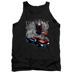 The Batman (2022) Batman And Batmobile Men's 18/1 Cotton Tank Top
