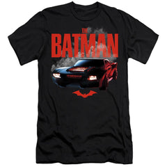 The Batman (2022) Batmobile Men's Ultra-Soft 30/1 Cotton Slim SS T