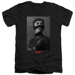 The Batman (2022) Catwoman Worn Portrait Men's 30/1 Cotton Slim V-Neck T