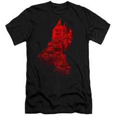 The Batman (2022) News Silhouette Men's Ultra-Soft 30/1 Cotton Slim SS T
