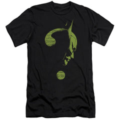 The Batman (2022) Question Mark Men's Ultra-Soft 30/1 Cotton Slim SS T