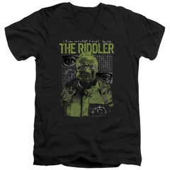 The Batman (2022) Riddler Illustration Men's 30/1 Cotton Slim V-Neck T