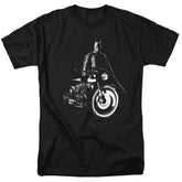 The Batman And His Motorcycle Men's 18/1 Cotton SS T