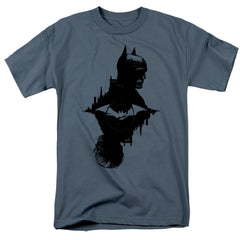 The Batman And The Riddler Men's 18/1 Cotton SS T