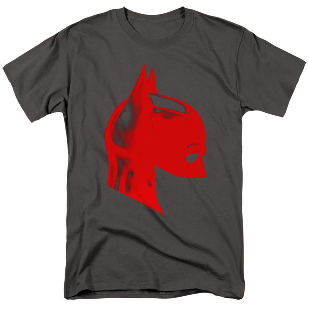 The Batman Face Mask Men's 18/1 Cotton SS T