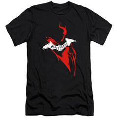 The Batman Hand Drawn Silhouette Men's Ultra-Soft 30/1 Cotton Slim SS T