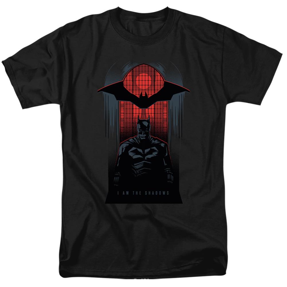 The Batman I Am The Shadows Men's 18/1 Cotton SS T