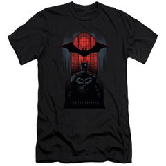 The Batman I Am The Shadows Men's Ultra-Soft 30/1 Cotton Slim SS T