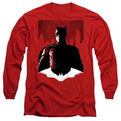 The Batman Noir Batman Men's 18/1 Cotton LS T