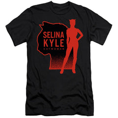 The Batman Selina Kyle Catwoman Men's Ultra-Soft 30/1 Cotton Slim SS T