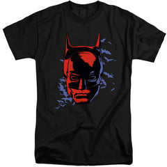 The Batman Shadowed Headshot Men's 18/1 Tall Cotton SS T