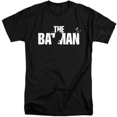 The Batman Silhouette Title Men's 18/1 Tall Cotton SS T
