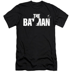 The Batman Silhouette Title Men's Ultra-Soft 30/1 Cotton Slim SS T