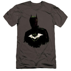 The Batman Silhouette With Riddler Logo Men's Ultra-Soft 30/1 Cotton Slim SS T
