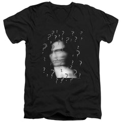 The Batman The Riddler? Men's 30/1 Cotton Slim V-Neck T