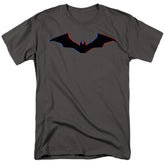 The Batman Tri-Color Bat Silhouette Men's 18/1 Cotton SS T