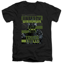 The Batman Unmask The Truth Men's 30/1 Cotton Slim V-Neck T