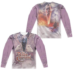 The Dark Crystal The Crystal (Front/Back Print) Men's Regular Fit Polyester Long-Sleeve T-Shirt