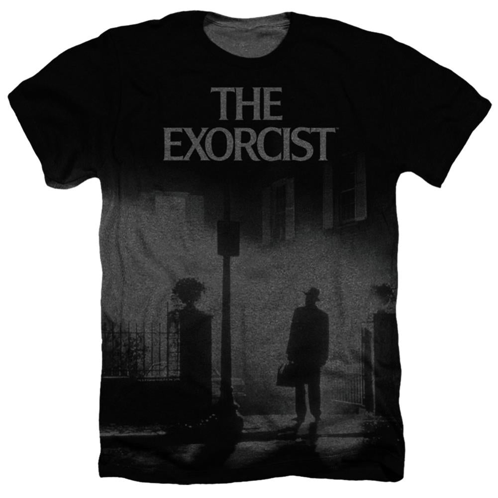 The Exorcist Exorcist Poster Men's 30/1 Cotton Poly SS Heather T