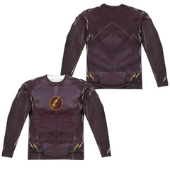 The Flash Flash Uniform (Front/Back Print) Men's Regular Fit Polyester LS T