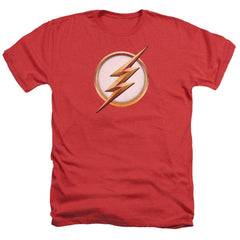 The Flash Season 4 Logo Men's 30/1 Heather 60 40 Poly SS T