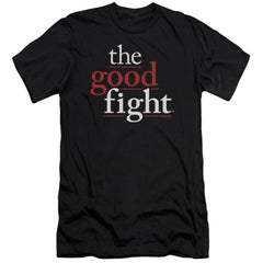 The Good Fight Logo Men's Ultra-Soft 30/1 Cotton Slim Short-Sleeve T-Shirt