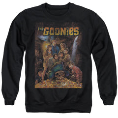 The Goonies Poster Men's Crewneck 50 50 Poly Long-Sleeve T-Shirt