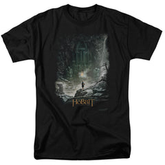 The Hobbit At Smaugs Door Men's 18/1 Cotton Short-Sleeve T-Shirt
